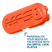 Modular Fin System Lock Plate Set, Orange