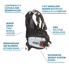 Bella BCD, w/ AIR2, White, S - SCUBAPRO Bella BCD, w/ AIR2, White, S - SCUBAPRO