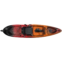 Old Town Ocean Kayak Malibu PDL Lava Recreational Kayak - Top Down View