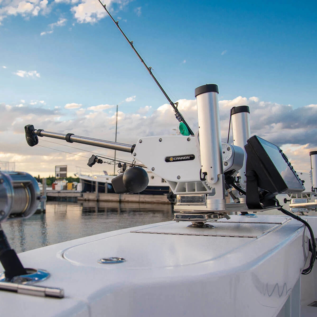 Dual Axis Adjustable Rod Holders, Downrigger Mount Cannon
