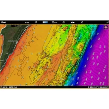 Screenshot displaying 2D shaded relief alongside aerial imagery