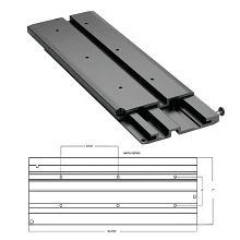 Quick Release Mounting Bracket slide demonstration with measurements