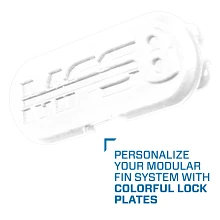 Modular Fin System Lock Plate Set, White