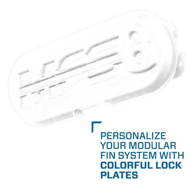 Modular Fin System Lock Plate Set, White