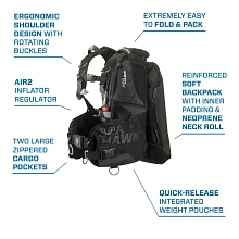 Seahawk 2 BCD, W/ Air2, Black, 2XL - SCUBAPRO Seahawk 2 BCD, W/ Air2, Black, 2XL - SCUBAPRO