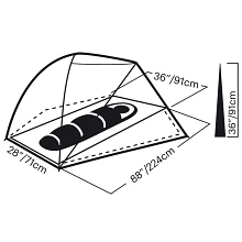 Midori 1 tent spec diagram