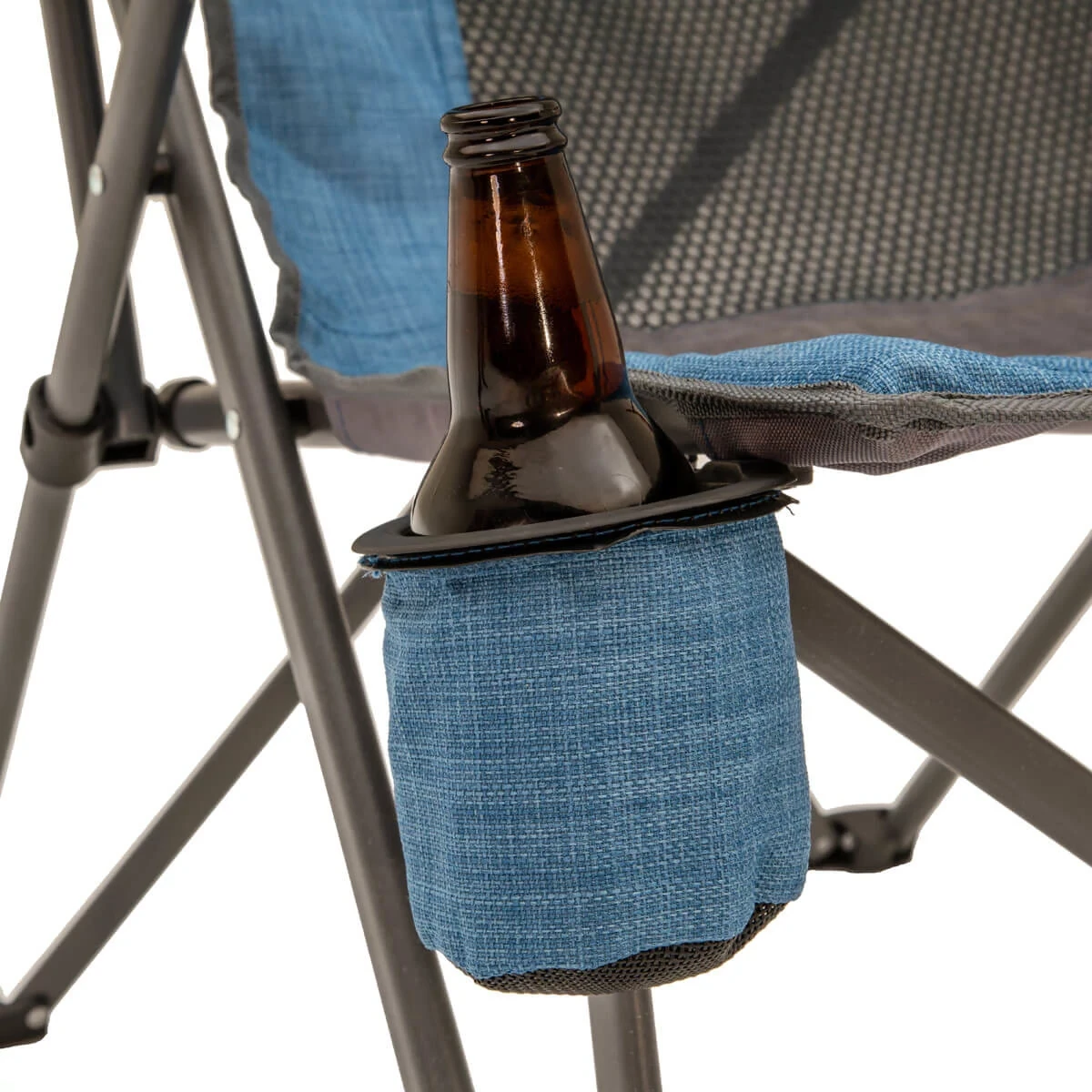 Close up image of the Camp Chair cup holder
