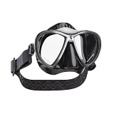 Synergy 2 Twin Trufit Dive Mask, w/Comfort Strap, Black/Silver