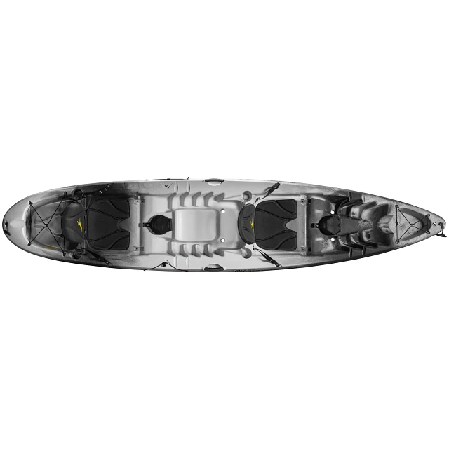 Old Town Ocean Kayak Malibu Two XL Cinder Recreational Kayak - Top Down View