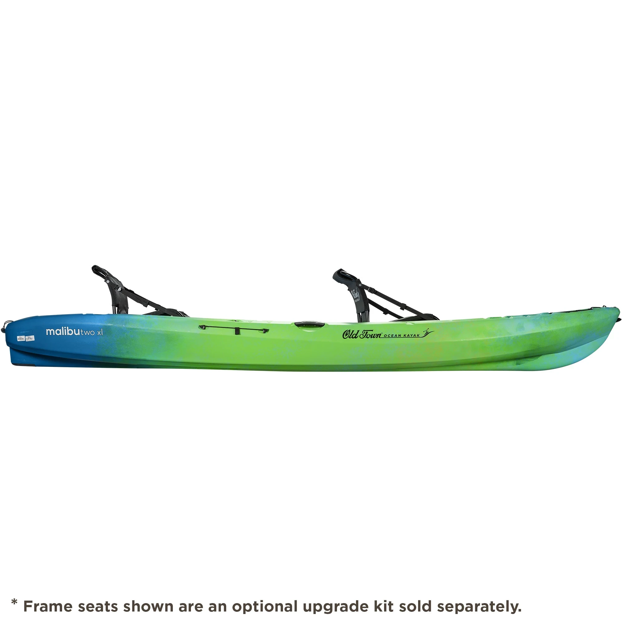 Ocean Kayak Malibu Two XL - Ahi - Side View with frame seat upgrade