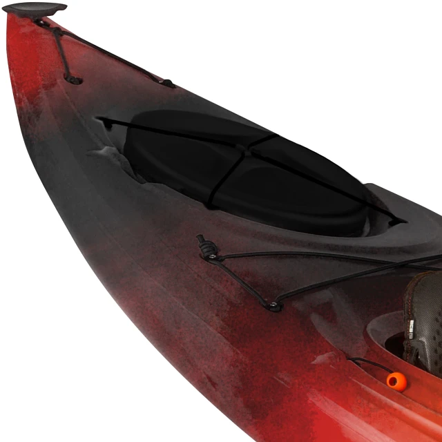 Stern quick seal hatch and bungees on the Old Town Sorrento 126sk kayak