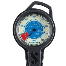 Metal Pressure Gauge, Dual bar/psi