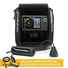 ICE HELIX 5 CHIRP GPS G2 All-Season with boat accessory callout