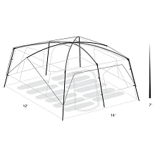 Copper Canyon 12 Person Tent spec diagram