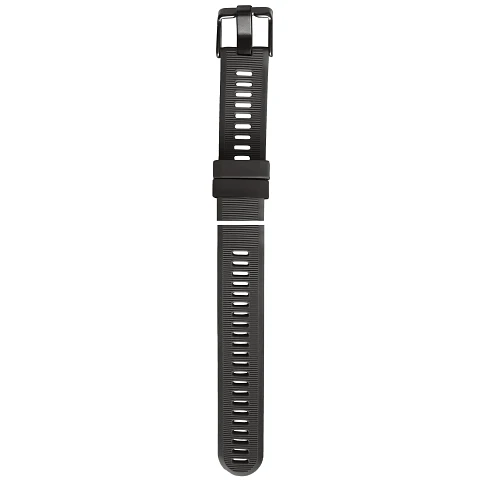 05.064.005, A1/A2 SILICONE STRAP BLACK.