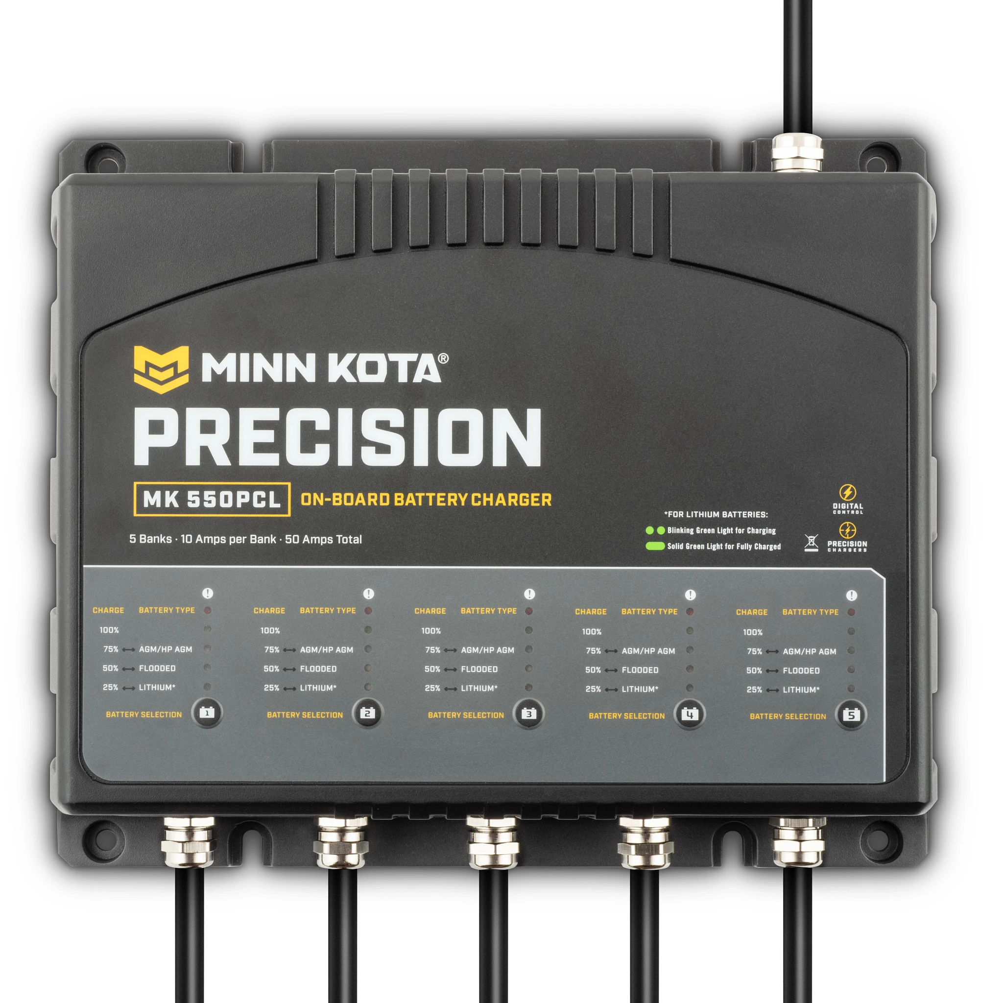 Precision On-Board MK 550 PCL Battery Charger top view