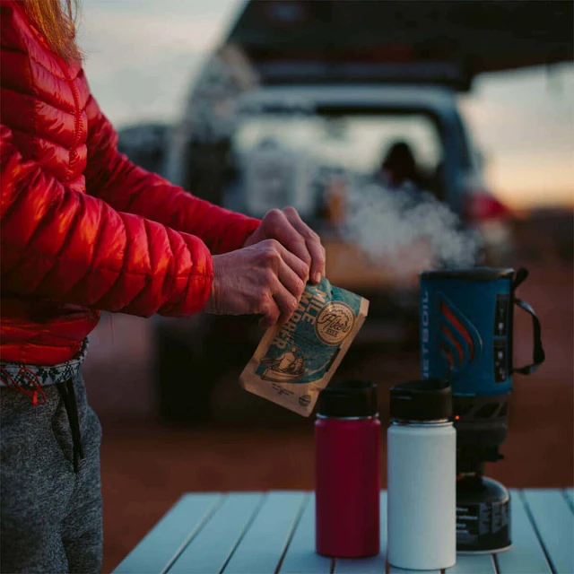 Making Hikers Brew Mile Marker Trail Coffee