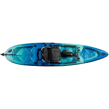 Ocean Kayak Malibu PDL - Seaglass - Top View with Prop Down