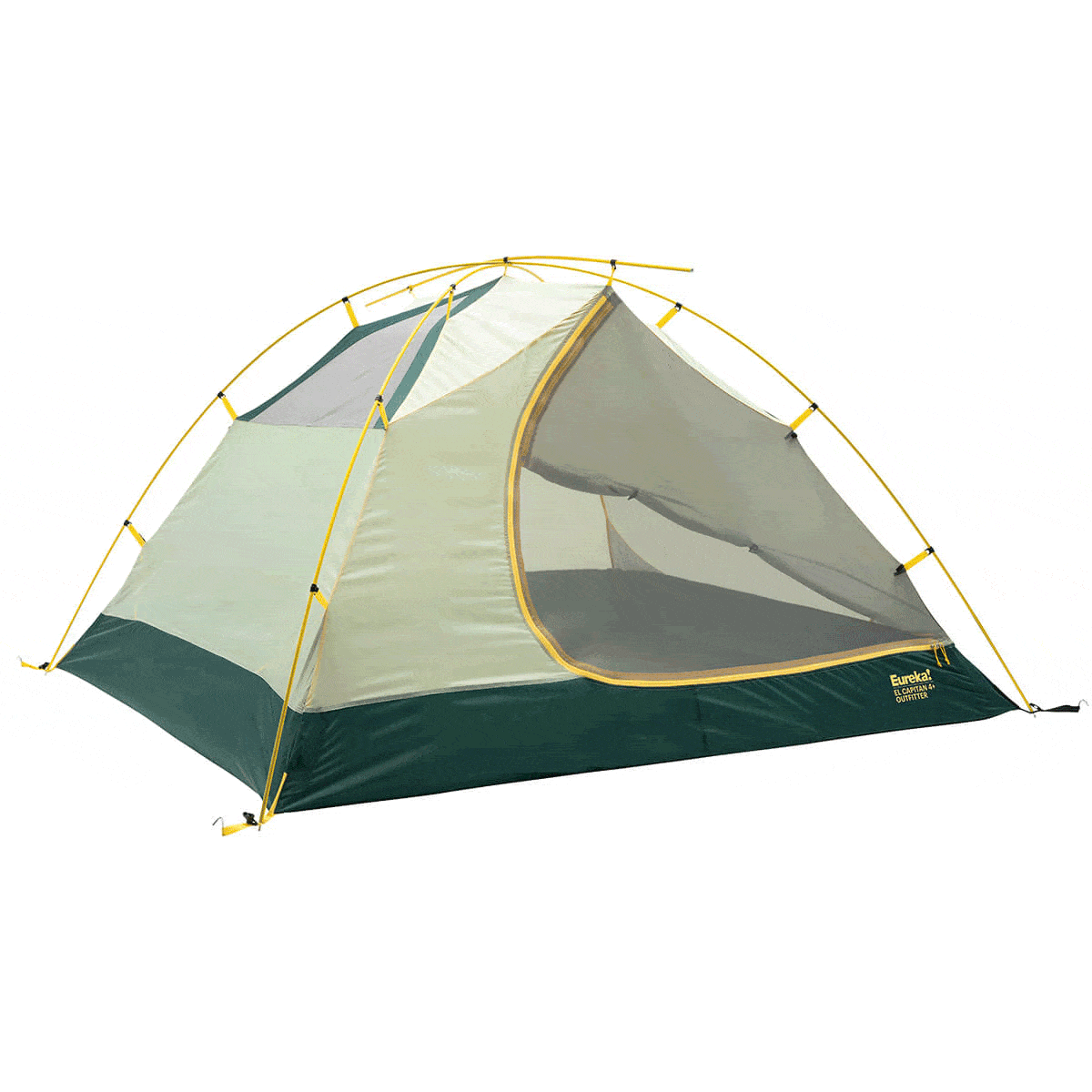 Eureka! El Capitan 4+ Outfitter Tent with screen door opening