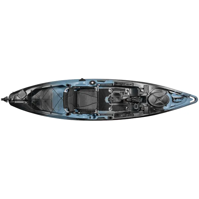 Top down view of the Old Town Sportsman BigWater PDL 132 fishing kayak