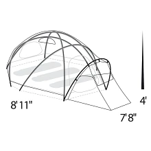 K-2 XT tent spec diagram