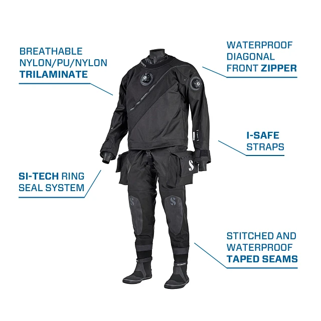 Evertech Dry Breathable Drysuit, Men, L - SCUBAPRO Evertech Dry Breathable Drysuit, Men, L - SCUBAPRO