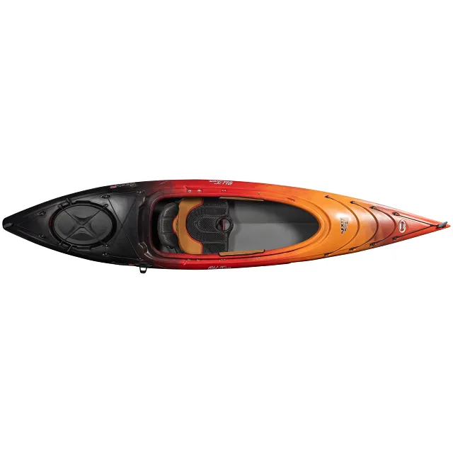 Top down view of the Old Town Loon 120 Lava recreational kayak