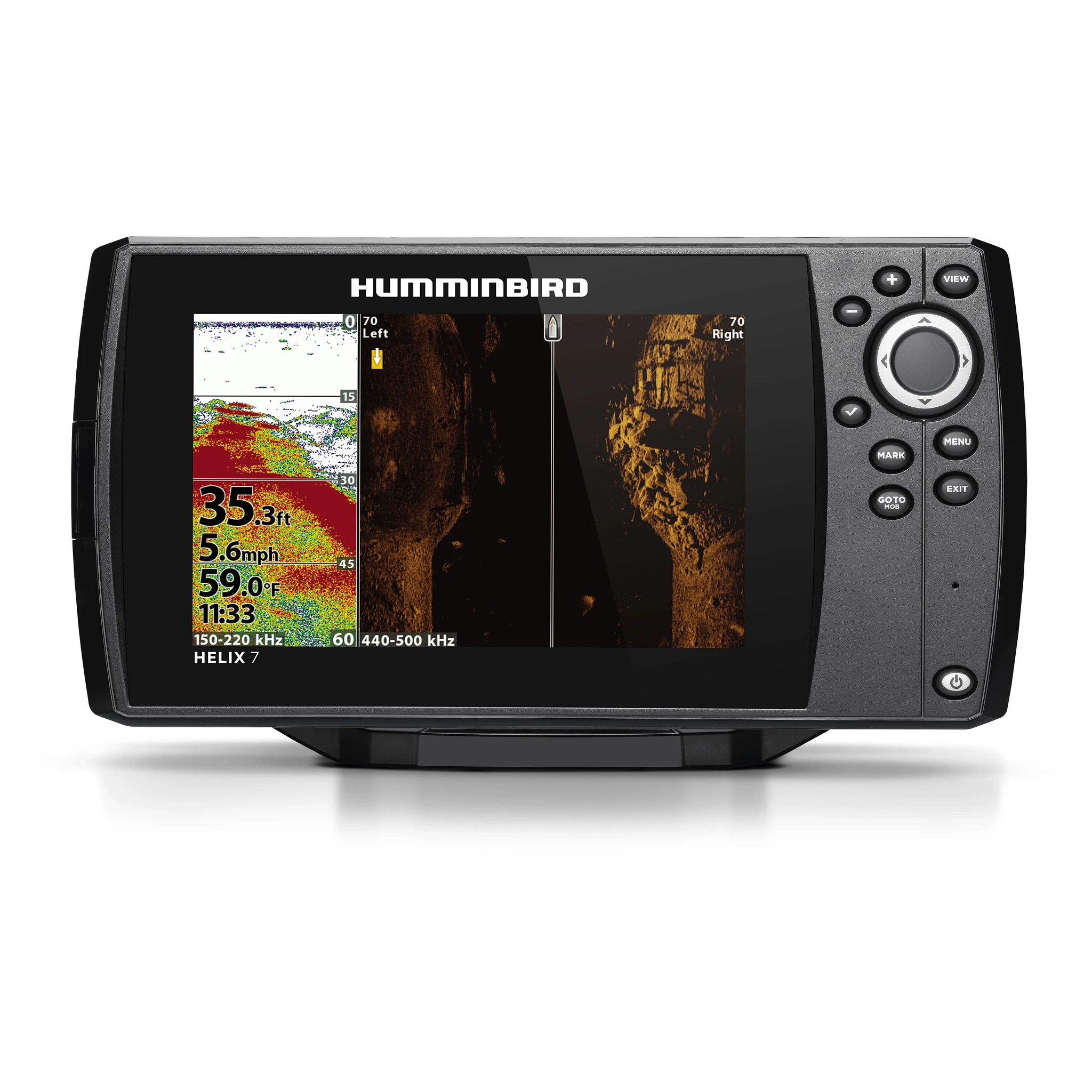 HELIX 7 CHIRP SI GPS G4 viewing straight on