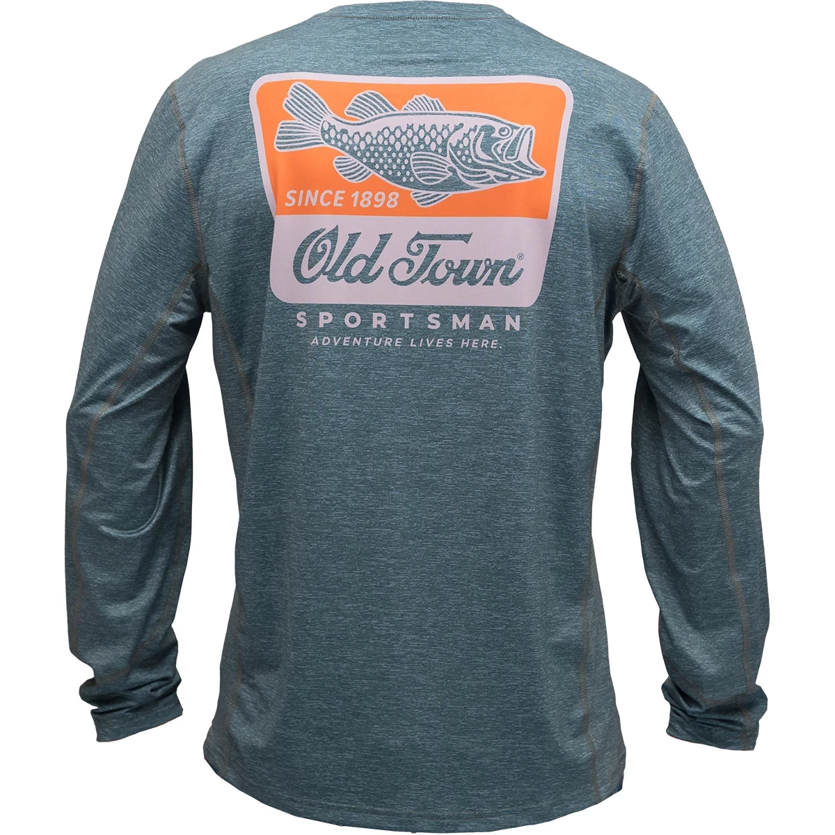 Old Town Sportsman Retro Bass Performance LS T-Shirt - Back View