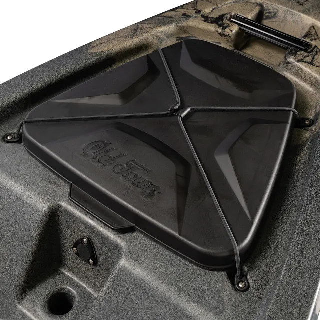 Large quick-seal bow hatch on the Old Town Sportsman 120 Pro