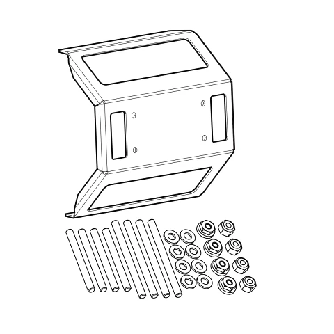 IDMK S10 - In-Dash Mounting Kit SOLIX 10 Models REINFORCED