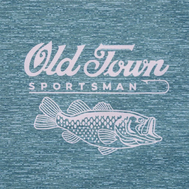 Old Town Retro Bass Performance Long Sleeve T-Shirt XL - Silver/Grey