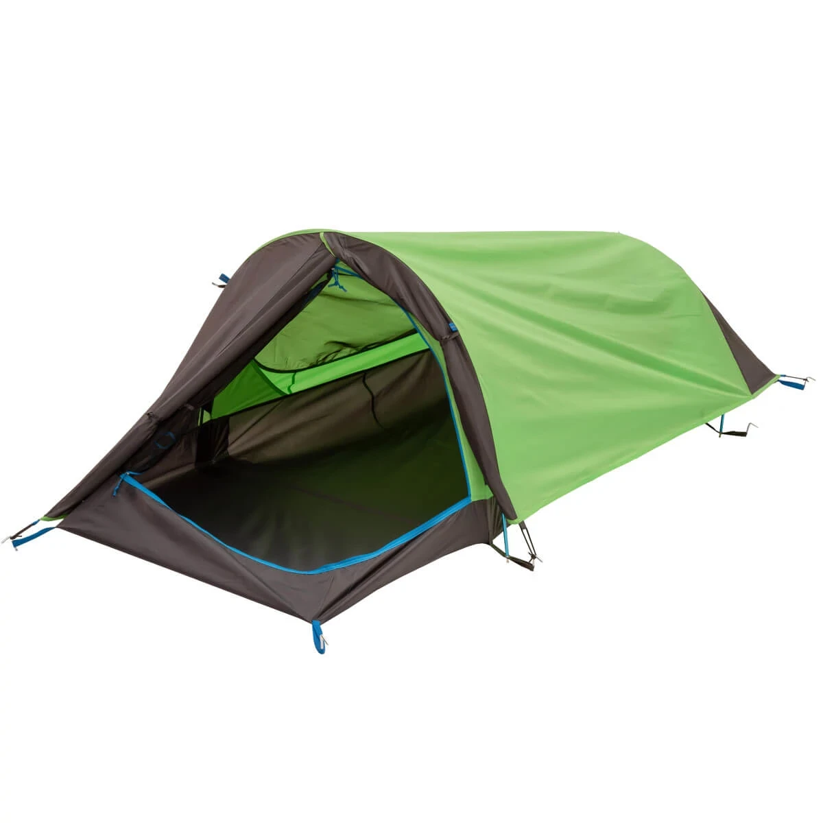 Solitaire AL solo tent with rainfly door open