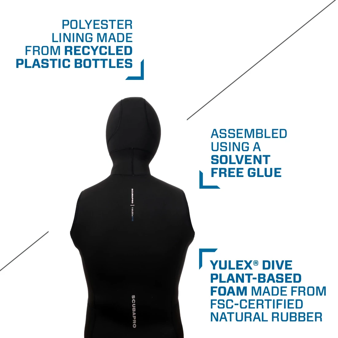 Everflex YULEX® Dive Hooded Vest, 2mm