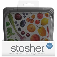 Ash Stasher Sandwich Bag in product packaging