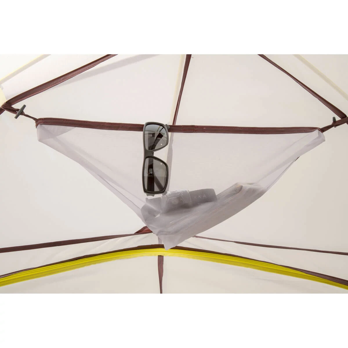 Close up of Summer Pass 2 tent gear loft