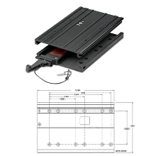 Quick Release Mounting Bracket with measurements