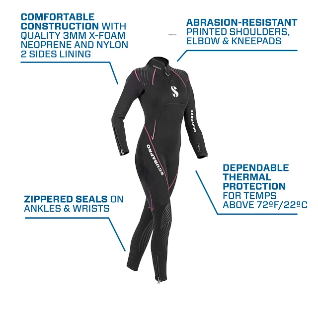 Traje de Neopreno Scubapro Definition STMR 3mm Mujer - Artisub