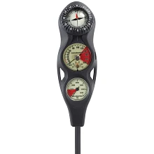 3-Gauge In-line Dive Console w/ FS-1.5 Compass, Pgpsi Dgft 3-Gauge In-line Dive Console w/ FS-1.5 Compass, Pgpsi Dgft