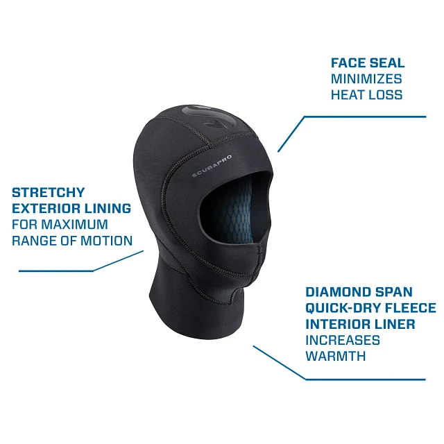 Exodry / Trilame Diving Hood, 6/4 mm