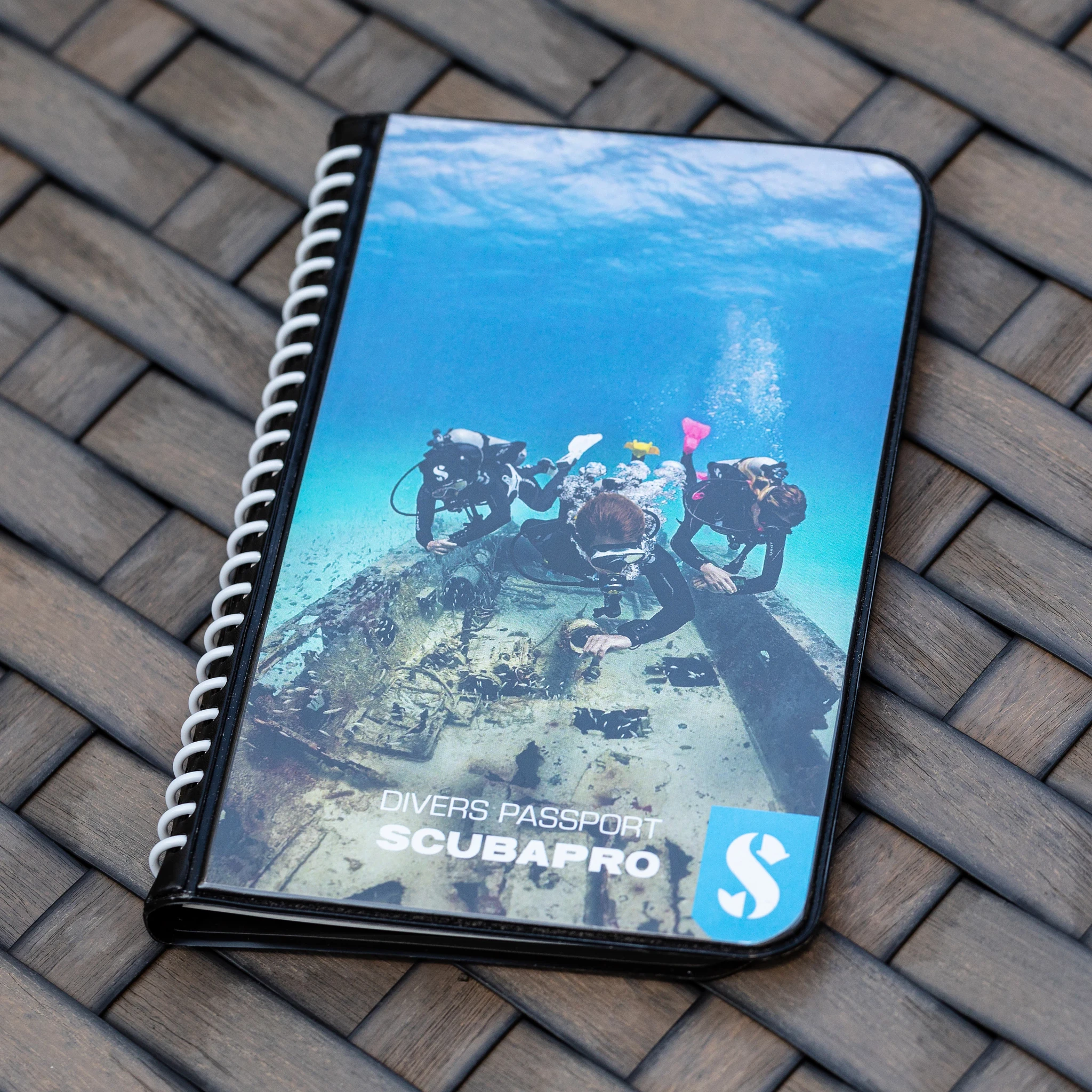 Diver's Log Book - in use.