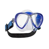 Synergy 2 Twin Trufit Dive Mask, w/Comfort Strap, Clear/Blue