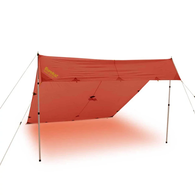 Trail Fly 14 pitch configuration option for shelter and shade. Poles sold separately.