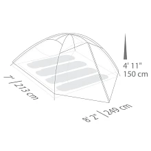 Apex 4XT tent spec diagram