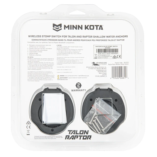 Raptor and Talon Wireless Stomp Switch - Bluetooth - Minn Kota Raptor and Talon Wireless Stomp Switch - Bluetooth - Minn Kota