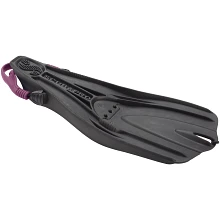 GO Travel Fin, Black w/Purple Strap, 3XS