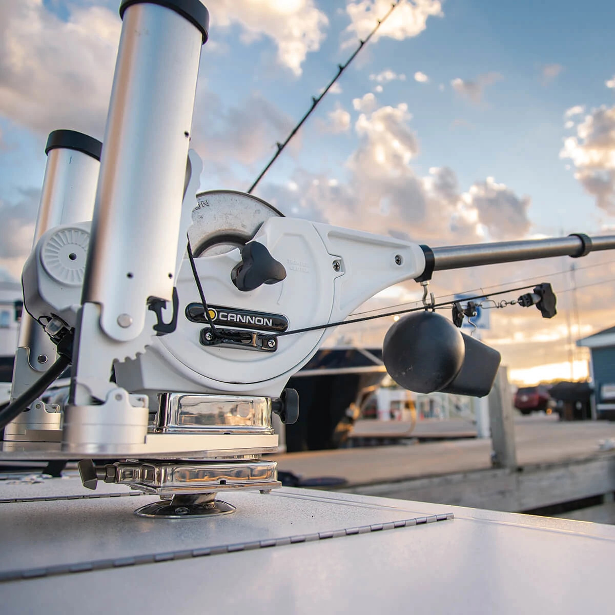 Low Profile Swivel Base, Stainless Steel Cannon