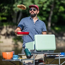 Cooking pancakes on the Ignite Camp Stove