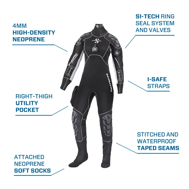 Everdry 4 Drysuit, Women, 4mm - SCUBAPRO