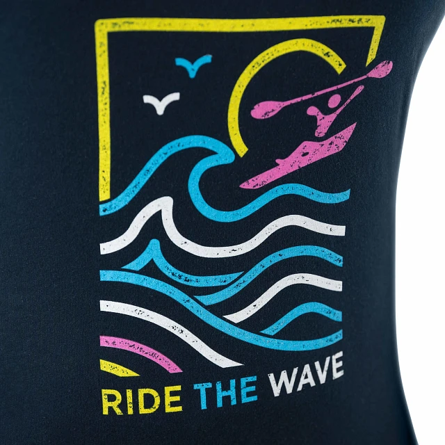 Ocean Kayak Ride The Wave Women's Tank - Front Chest Logo